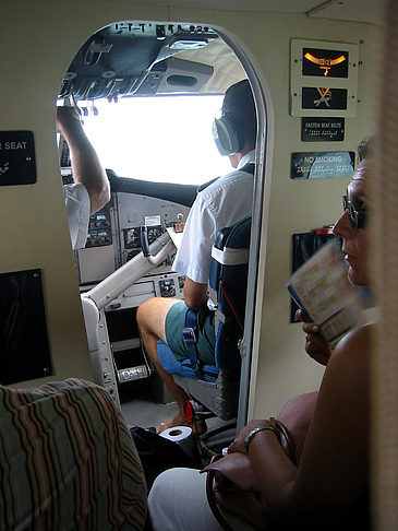 Foto Cockpit des Wasserflugzeugs