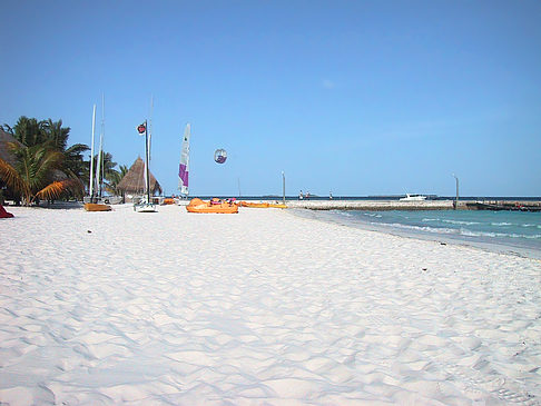 Foto Der weiße Sandstrand der Malediven