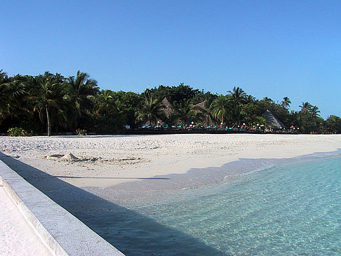 Foto Der weiße Sandstrand der Malediven - 