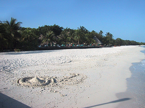 Fotos Der weiße Sandstrand der Malediven