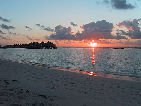 Foto Sonnenuntergang auf den Malediven